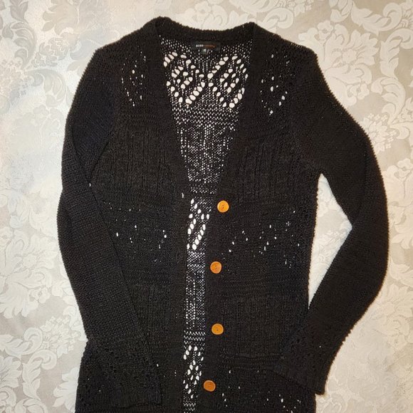 BCBG Maxazria Black Knit Sweater - Picture 8 of 15